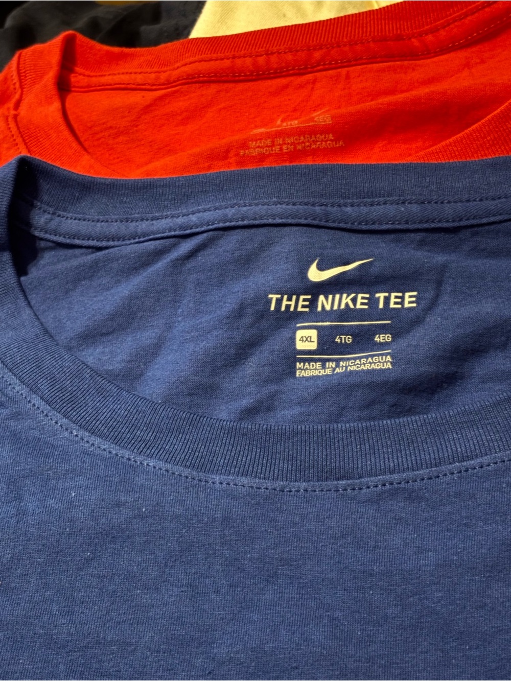 Nike Men’s Blue and Red Crew Neck Tee Set